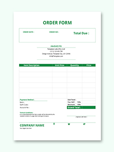 Work order template google docs