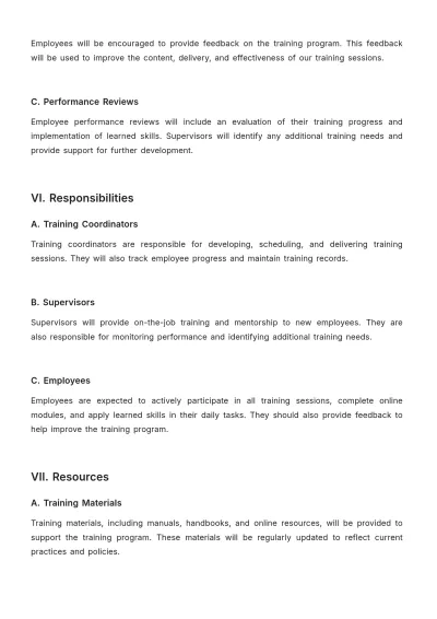 Free Car Rental Training Procedure Template to Edit Online