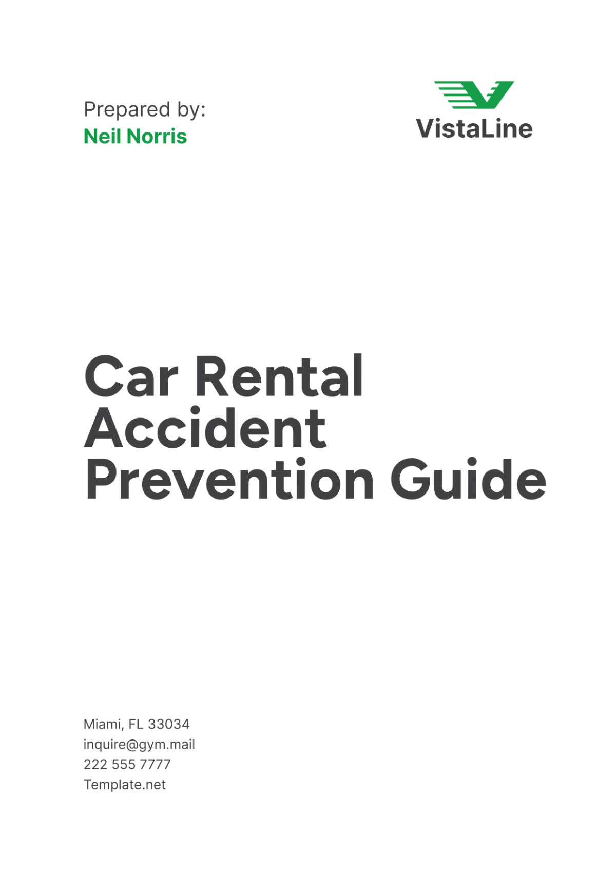 Car Rental Accident Prevention Guide Template