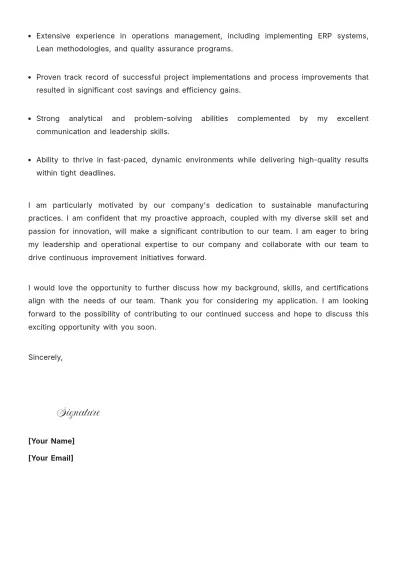 Free Cover Letter For Internal Position to Edit Online