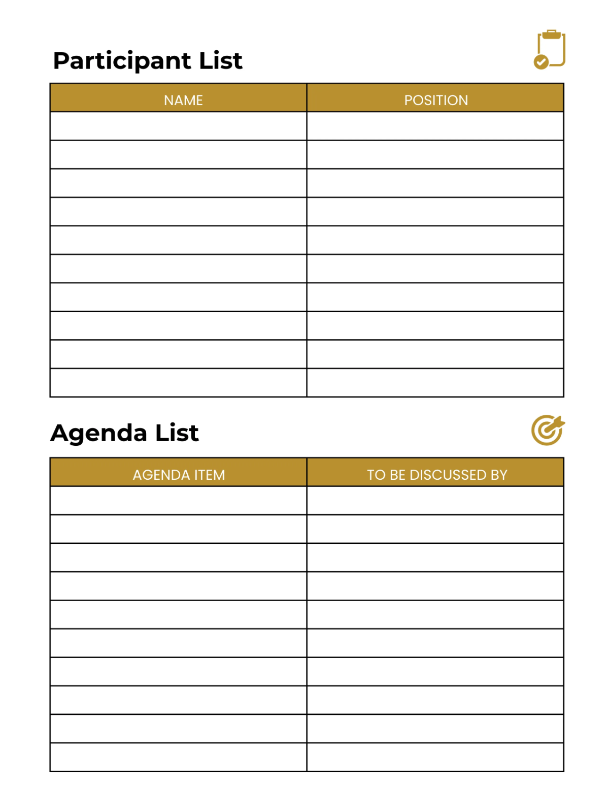 Free Hotel Meeting Planner Template to Edit Online