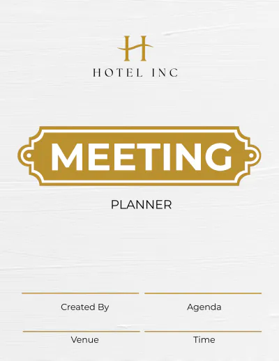 Free Hotel Meeting Planner Template to Edit Online