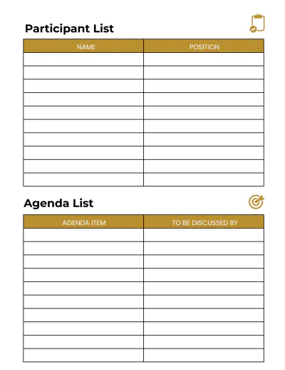 Free Hotel Meeting Planner Template to Edit Online