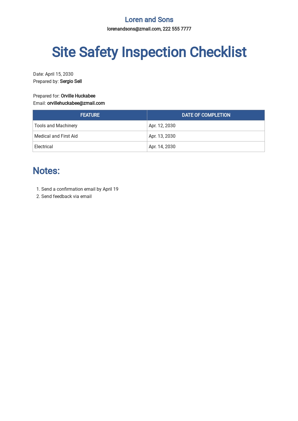 FREE Site Checklist Templates in PDF | Template.net