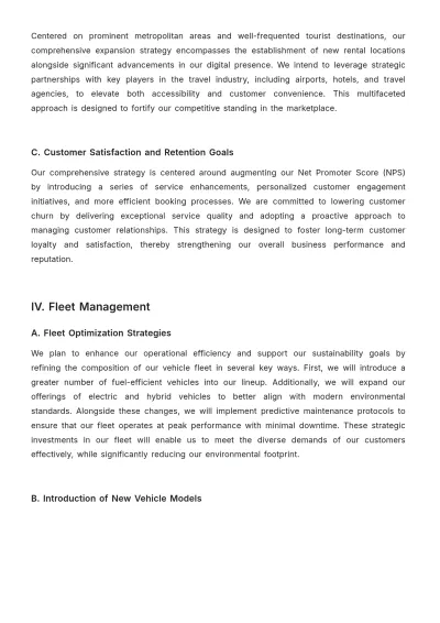Free Car Rental Growth Strategy Template to Edit Online
