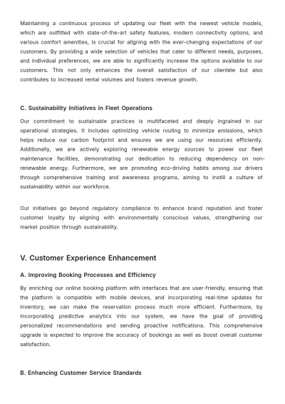 Free Car Rental Growth Strategy Template to Edit Online