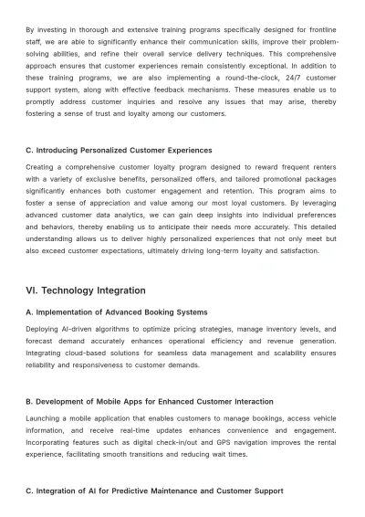 Free Car Rental Growth Strategy Template to Edit Online