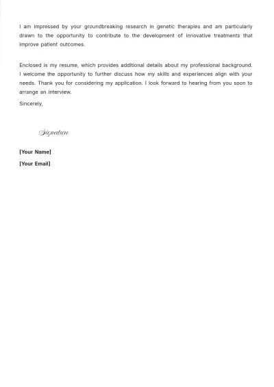 Free Research Project Manager Cover Letter to Edit Online