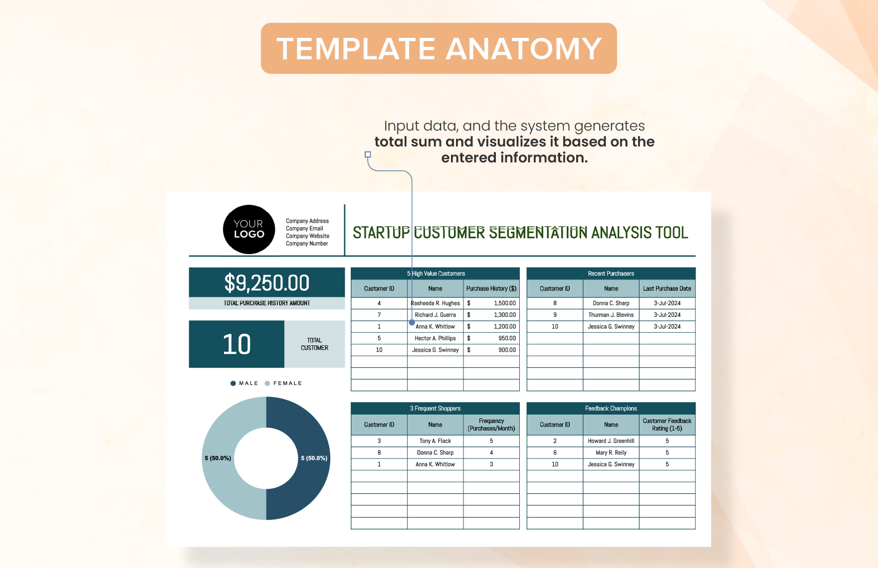 Startup Customer Segmentation Analysis Tool Template