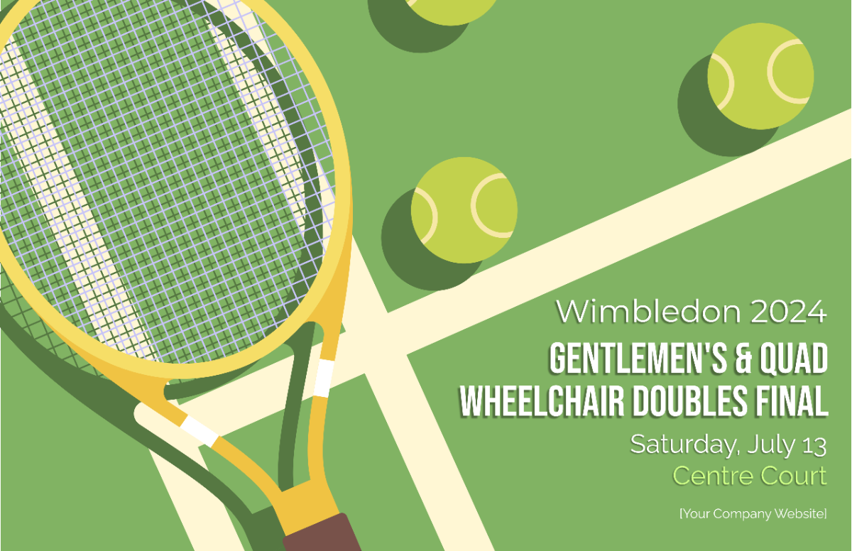 Wimbledon Gentlemen's & Quad Wheelchair Doubles Final
