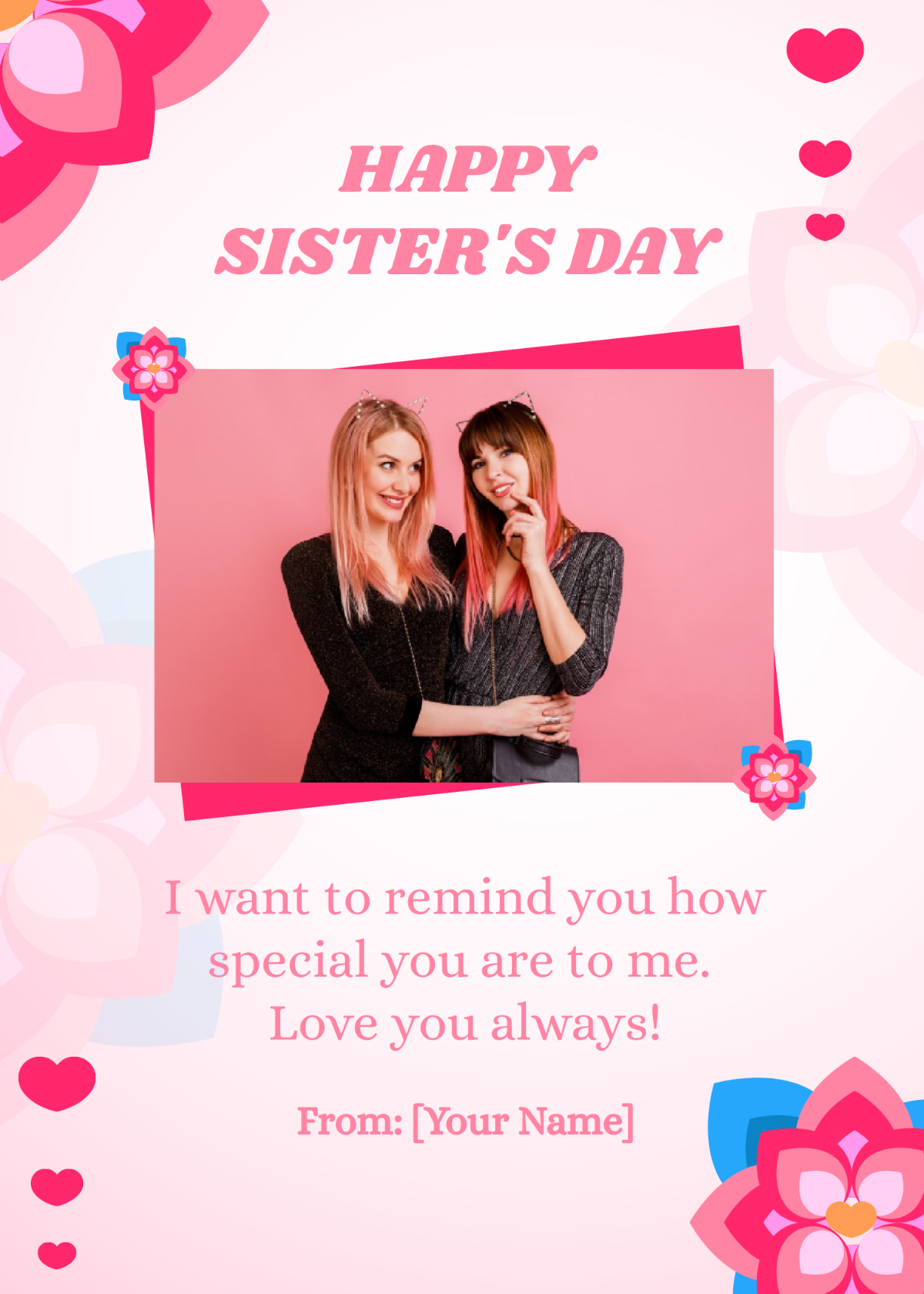 Sisters Day Greeting Card