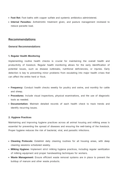 Free Agriculture Veterinary Visit Report Template to Edit Online
