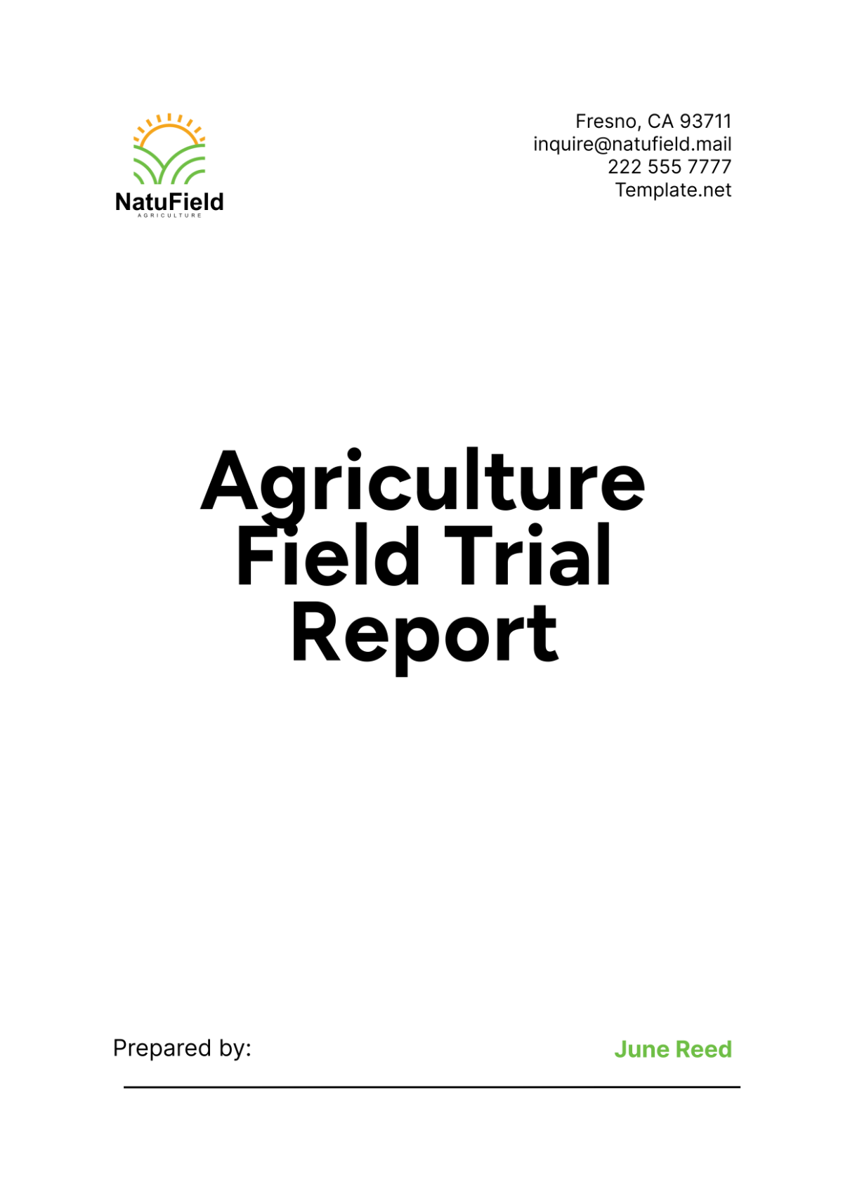 Agriculture Field Trial Report Template - Edit Online & Download