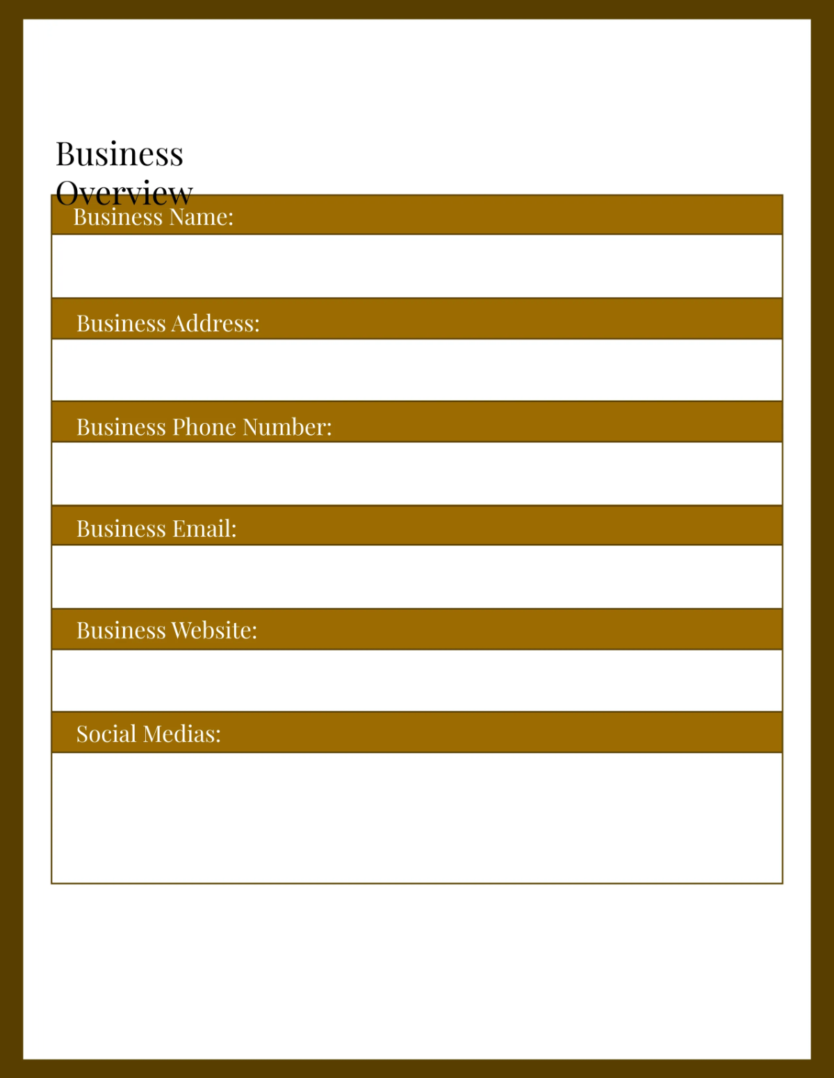 Free Hotel Business Planner Template to Edit Online