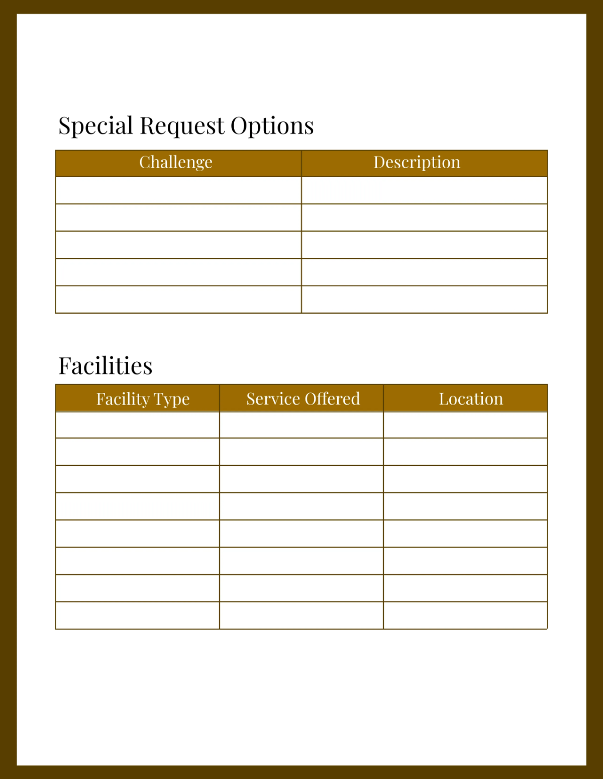 Free Hotel Business Planner Template to Edit Online