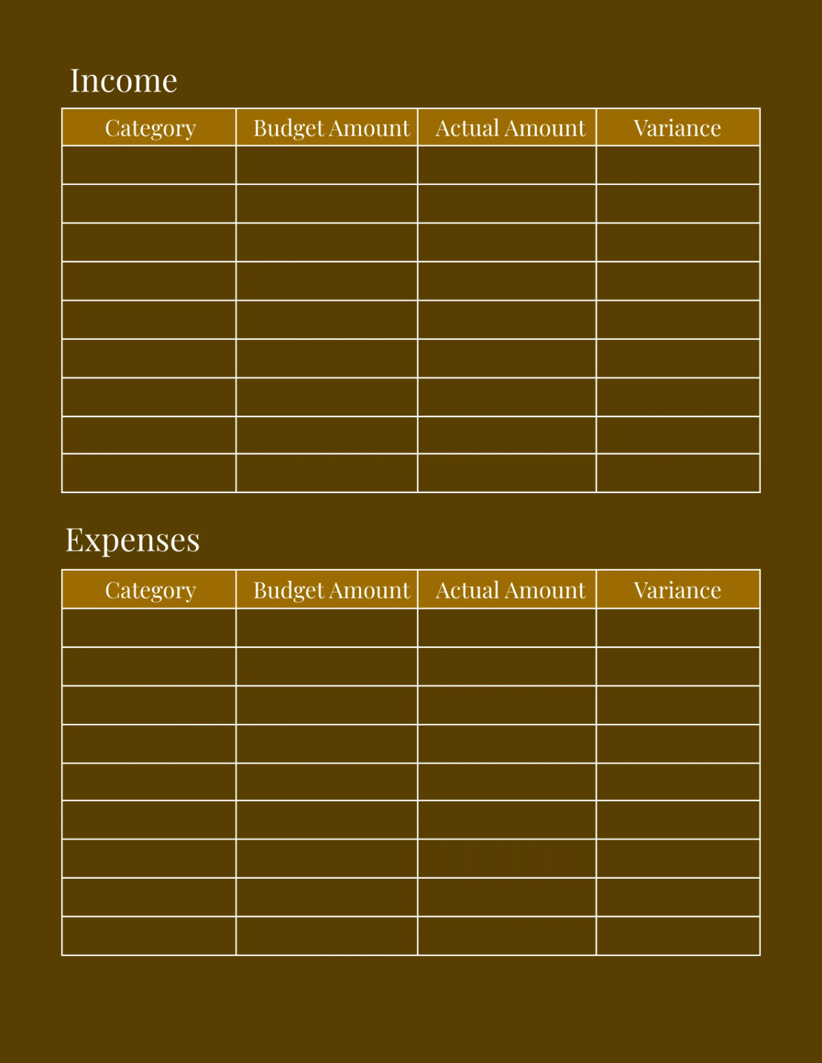 Free Hotel Budget Planner Template to Edit Online
