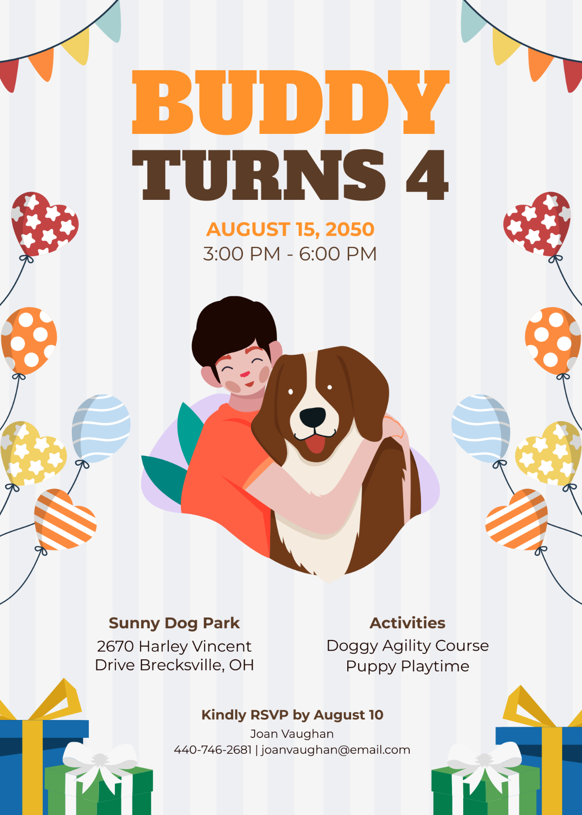 Dog Lover Birthday Invitation