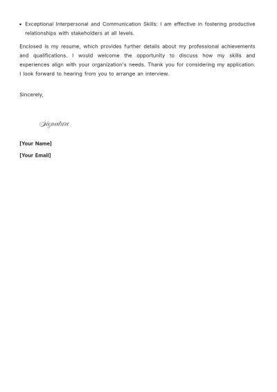 Free HR Specialist Cover Letter to Edit Online