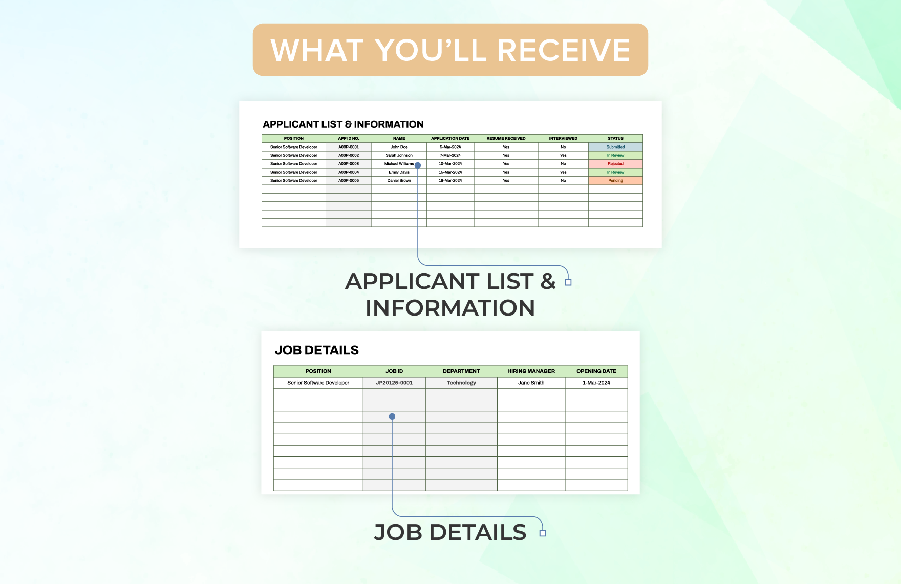 Startup HR Recruitment Tracker Template