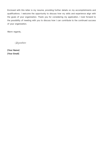Free Pharmaceutical Business Cover Letter to Edit Online