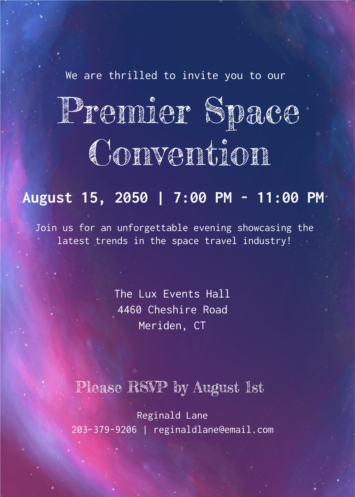 Event Space Invitation