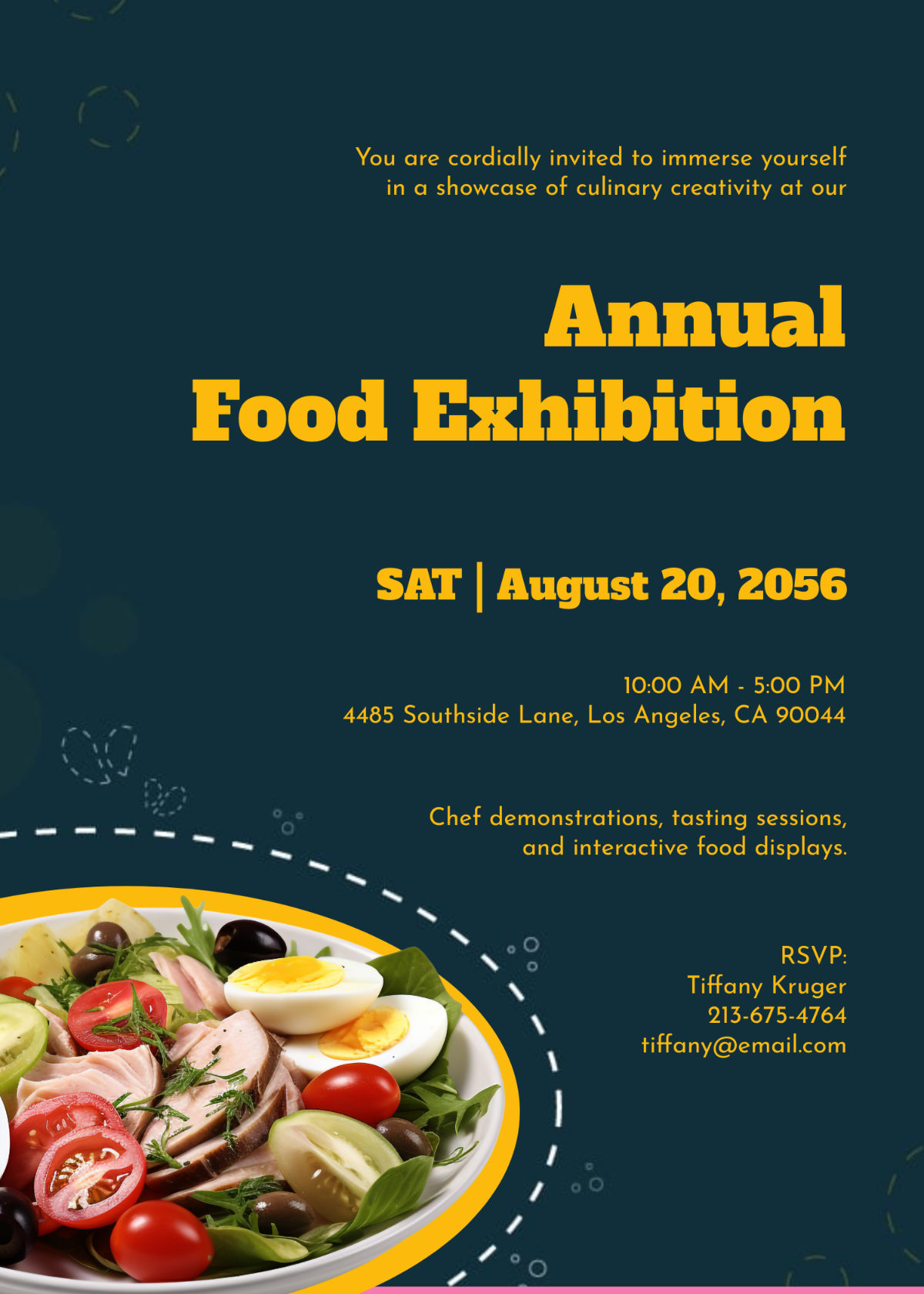 Food Exhibition Invitation