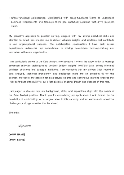 Free Job Bid Cover Letter For Internal Position to Edit Online