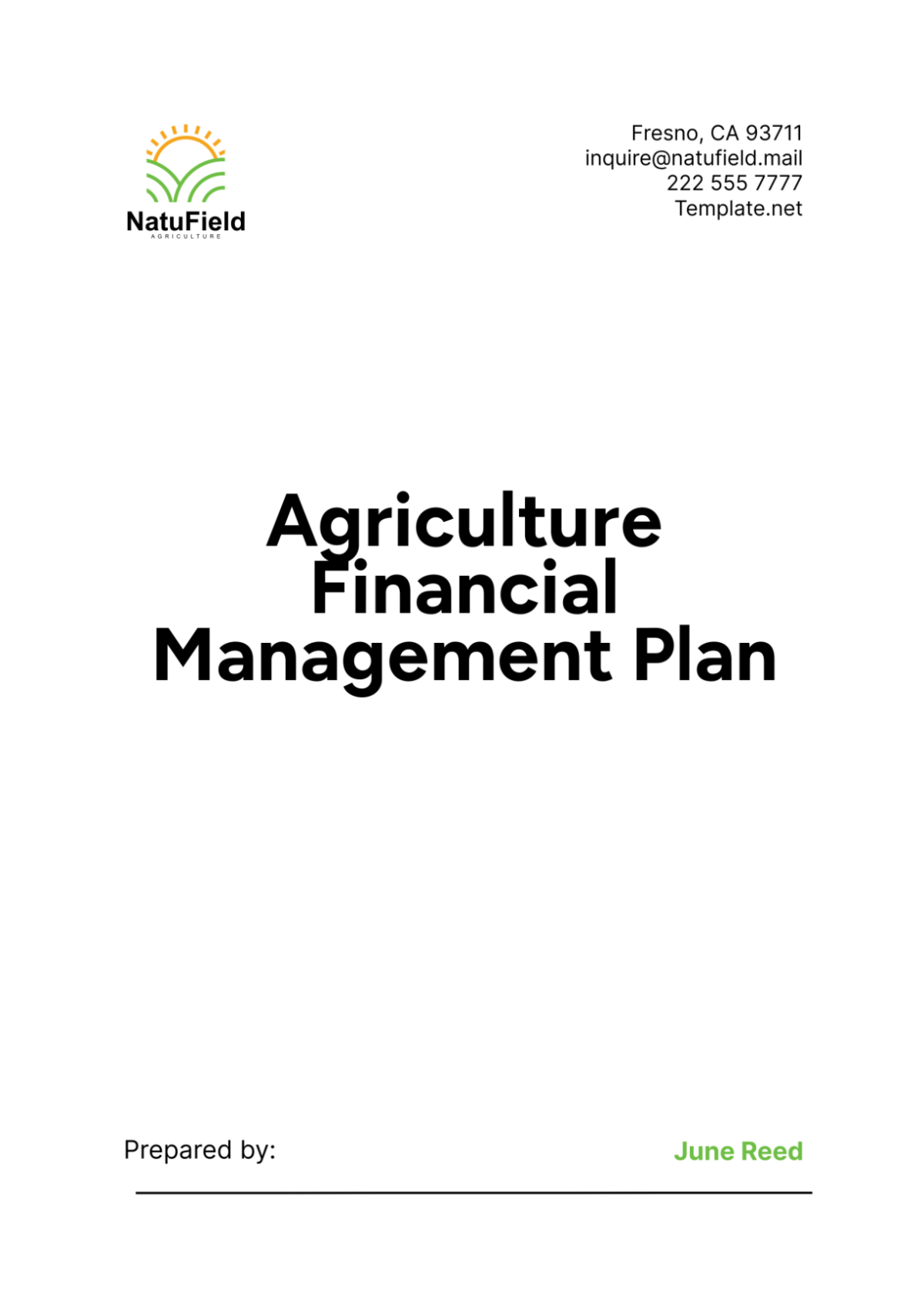 Agriculture Financial Management Plan Template - Edit Online & Download