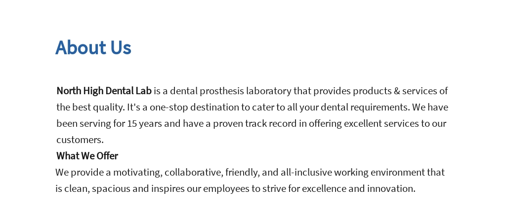 Free Dental Technician Job Ad and Description Template 1.jpe