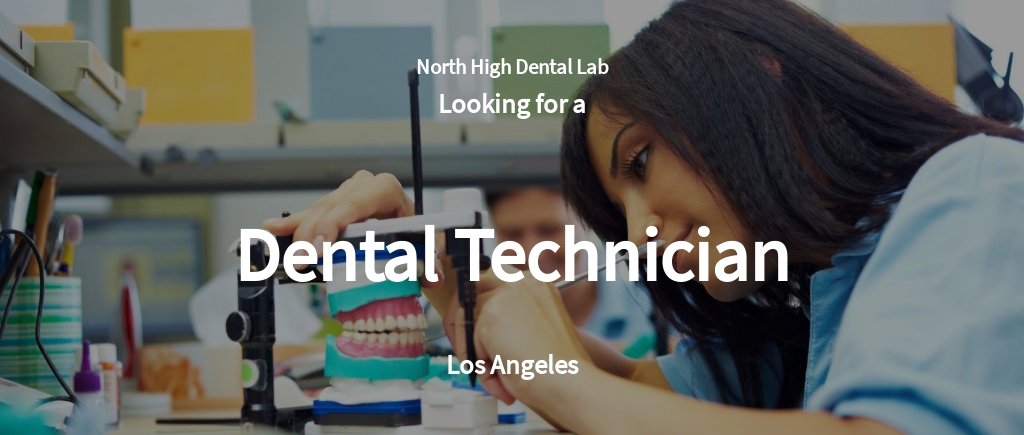 Free Dental Technician Job Ad and Description Template.jpe