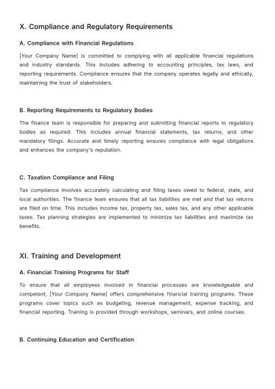 Free Agriculture Financial Procedure Template to Edit Online