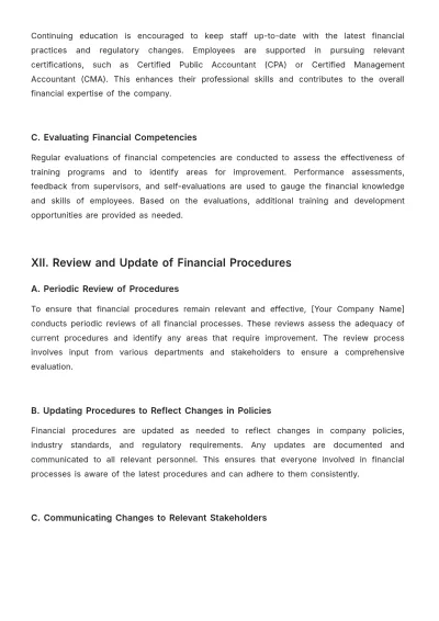 Free Agriculture Financial Procedure Template to Edit Online