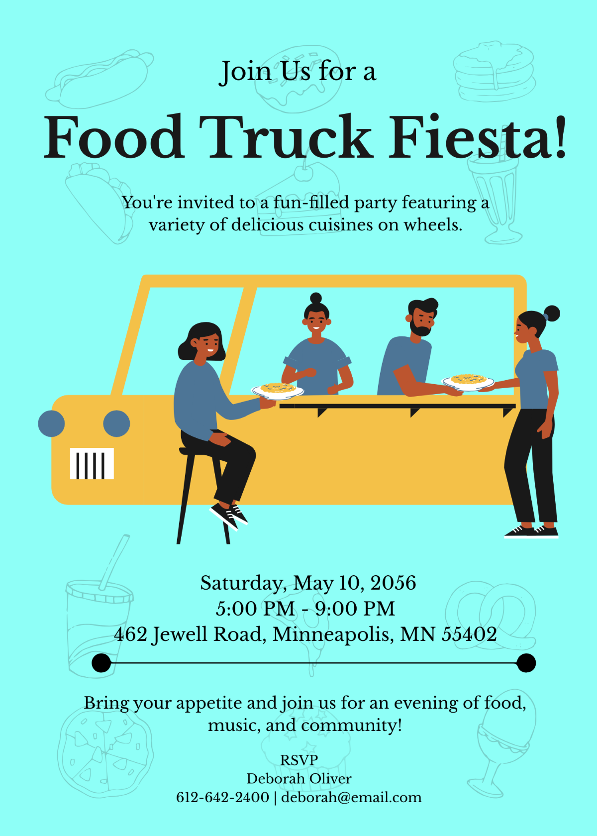 Food Truck Party Invitation