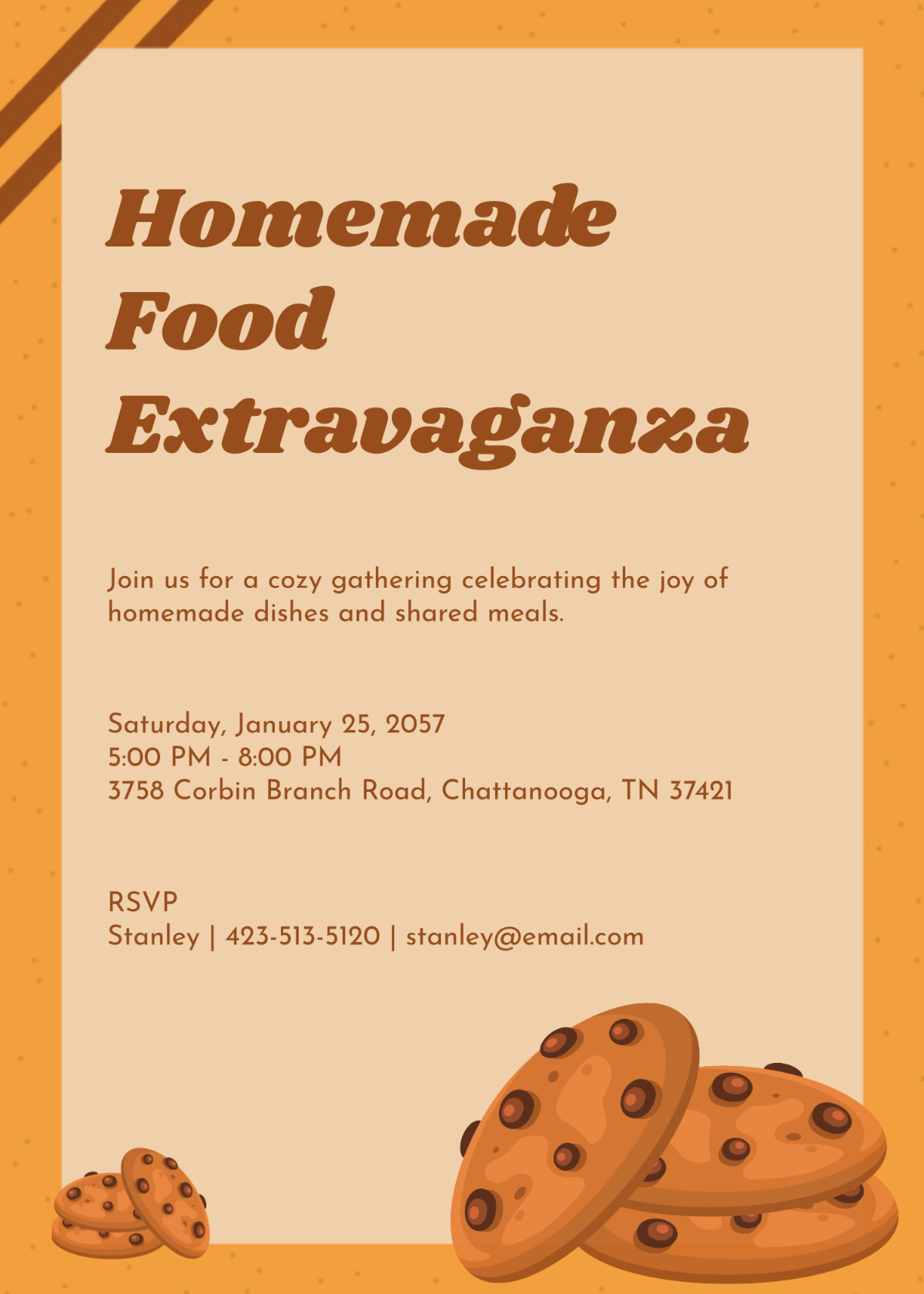 Homemade Food Party Invitation