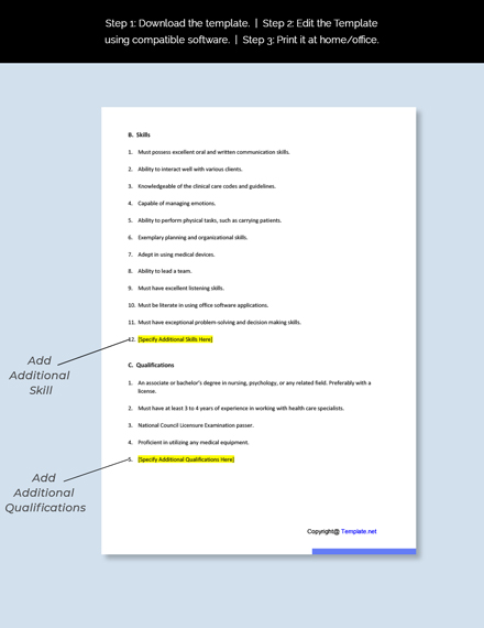 Free Clinical Care Coordinator Job Ad And Description Template Google Docs Word Template
