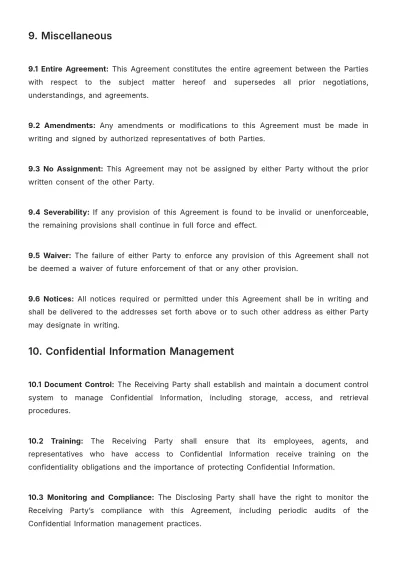Free Agriculture Brand Partnership NDA Template to Edit Online