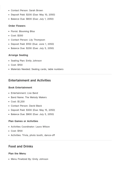Free Engagement Party To Do List Template to Edit Online
