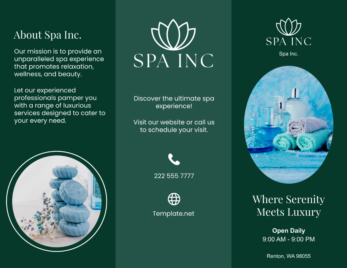 Spa Service Brochure