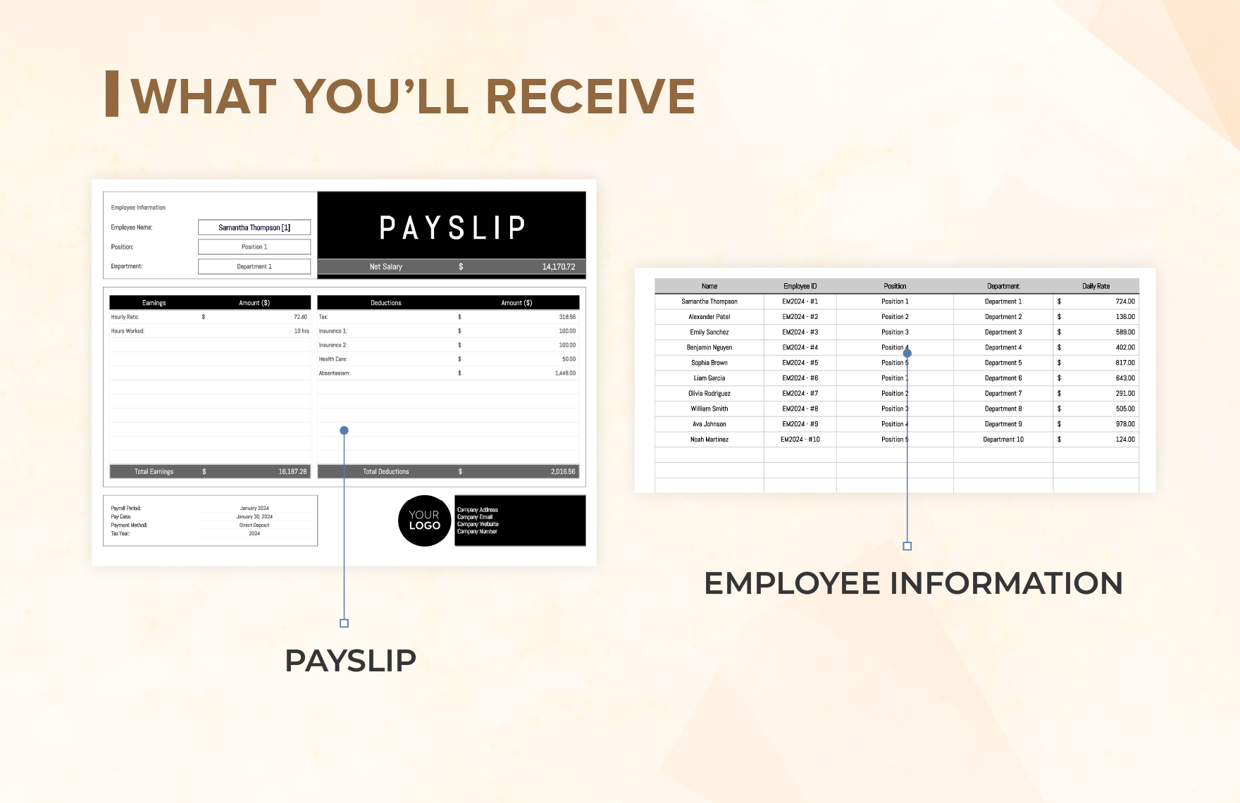 Startup Payroll Calculation Spreadsheet Template