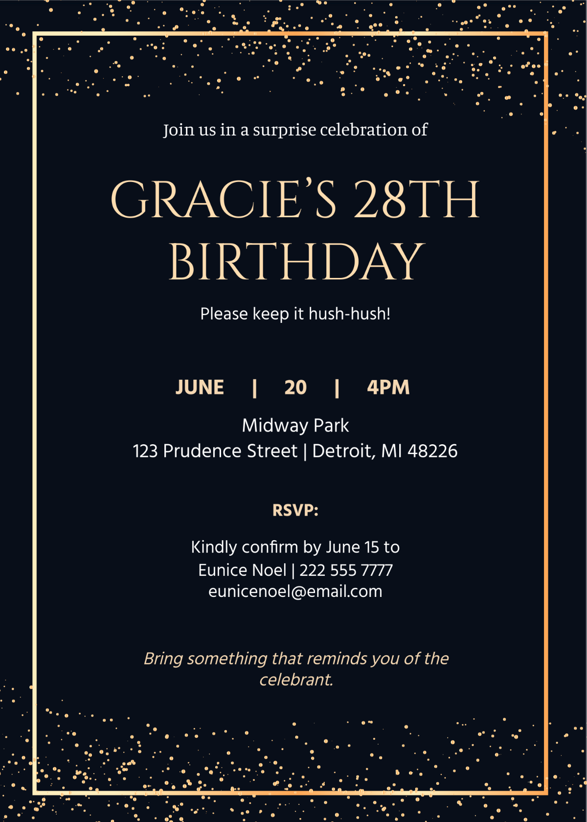 Surprise Birthday Invitation For Friends
