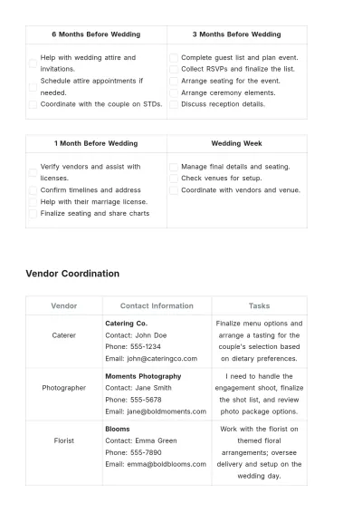 Free Bride To Do List Before Wedding Template to Edit Online