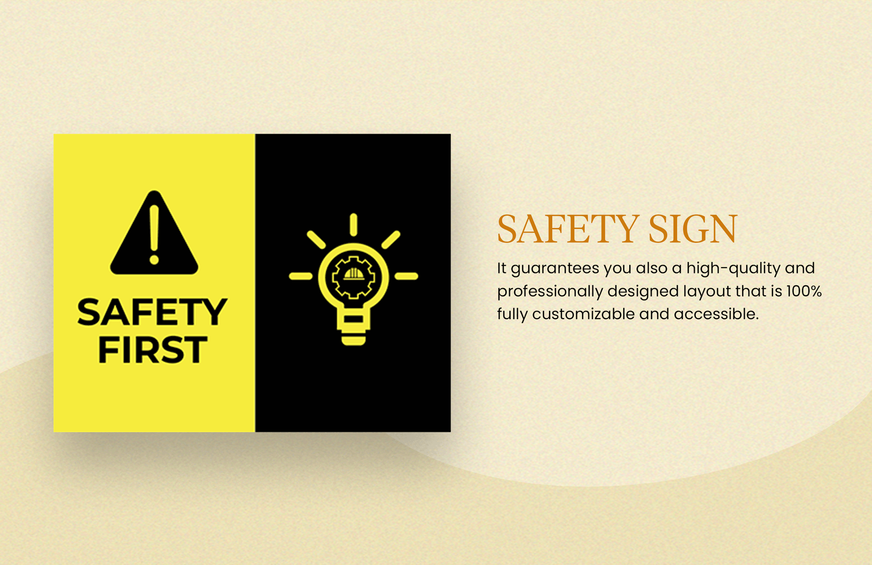 Safety Sign Template