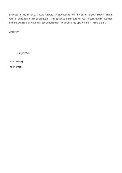 Free Product Operations Manager Cover Letter Template to Edit Online