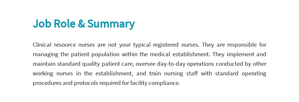 Free Clinical Resource Nurse Job Ad/Description Template 2.jpe