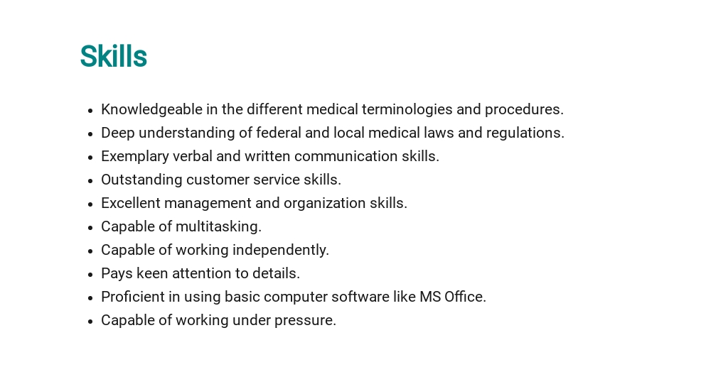 Free Clinical Secretary Job Description Template 4.jpe