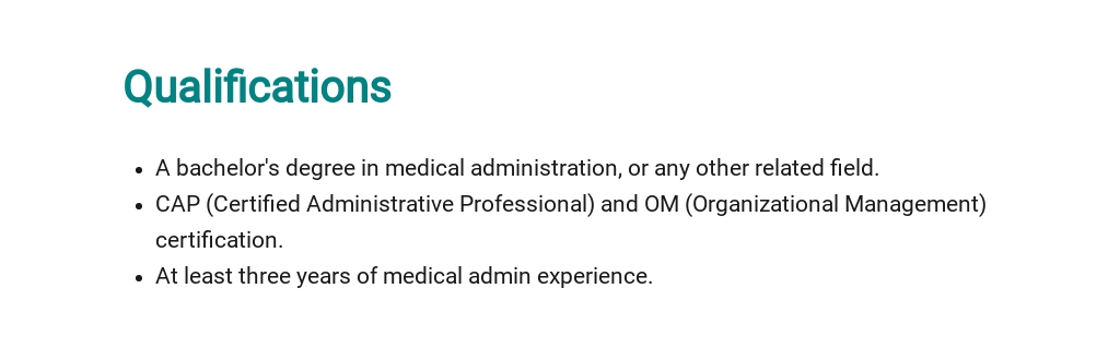 Free Clinical Secretary Job Description Template 5.jpe