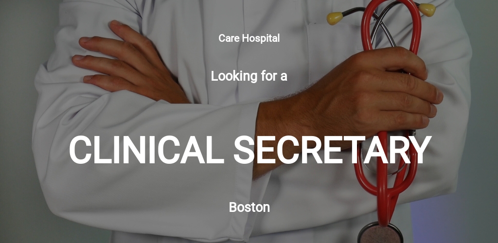 Free Clinical Secretary Job Description Template.jpe