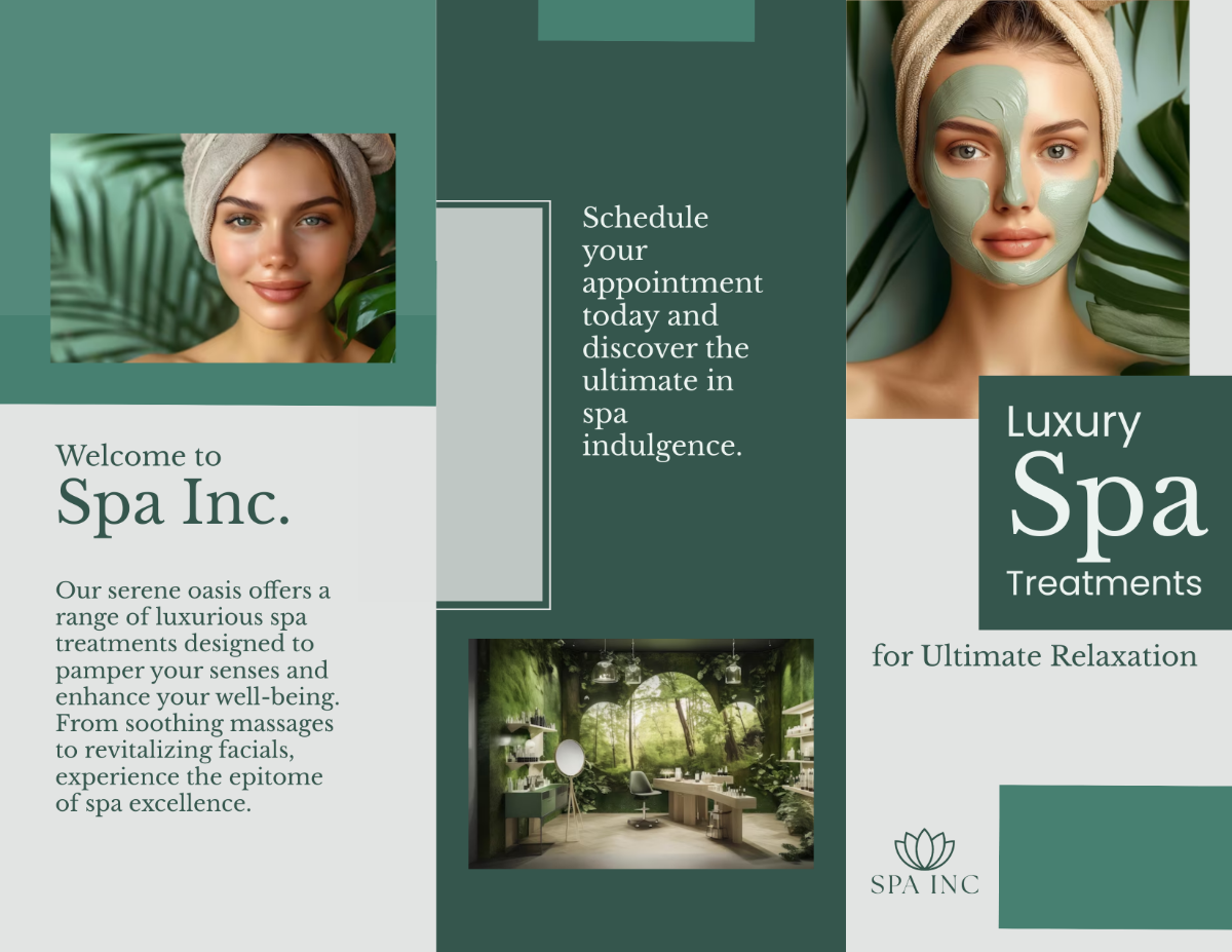 Spa Treatment Brochure