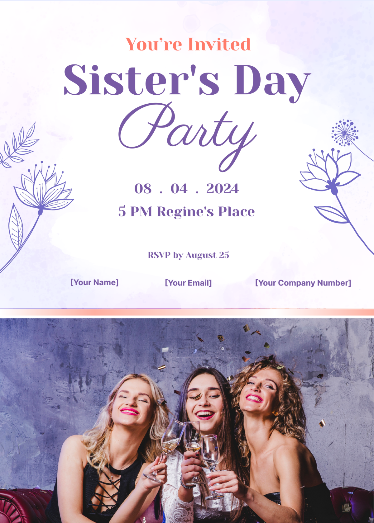 Sisters Day Invitation