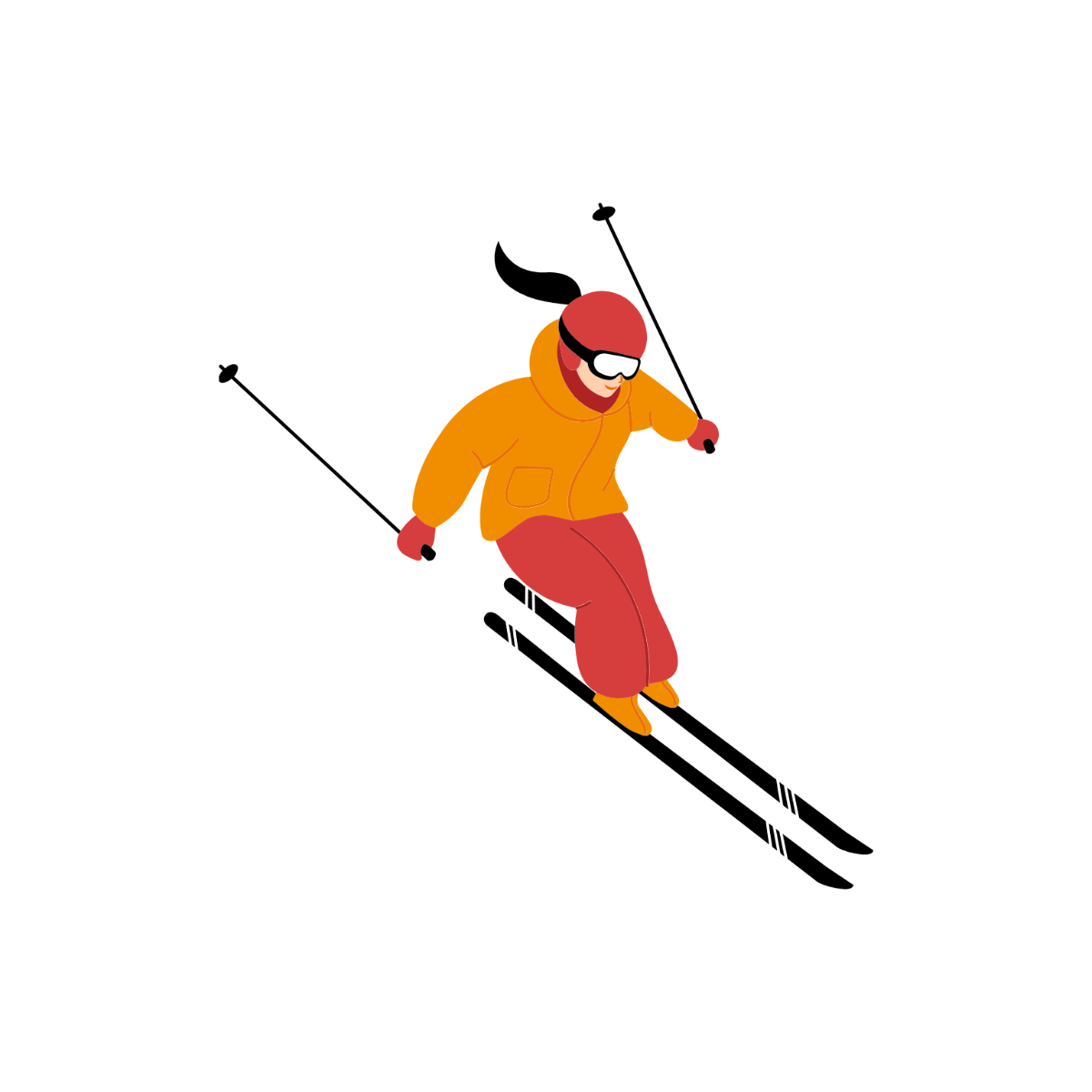 Skiing Image - Edit Online | Template.net